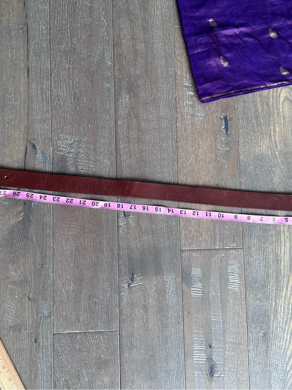 Vintage GAP Brown ITALIAN Leather Belt Size 30 USA Made